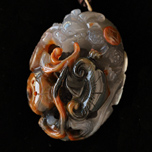 純天然瑪瑙招財銅錢貔貅如意把玩 瑪瑙手玩圖