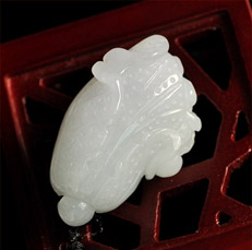 穰穰滿家緬甸翡翠白菜掛件圖