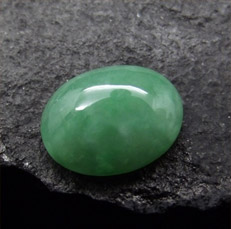 心有靈犀翡翠戒面緬甸天然翡翠A貨圖